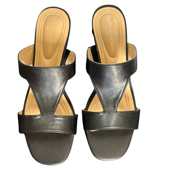 Adrienne Vittadini Women's ADELYN Block Heel Sandals Size 9 Like New! - Picture 1 of 9